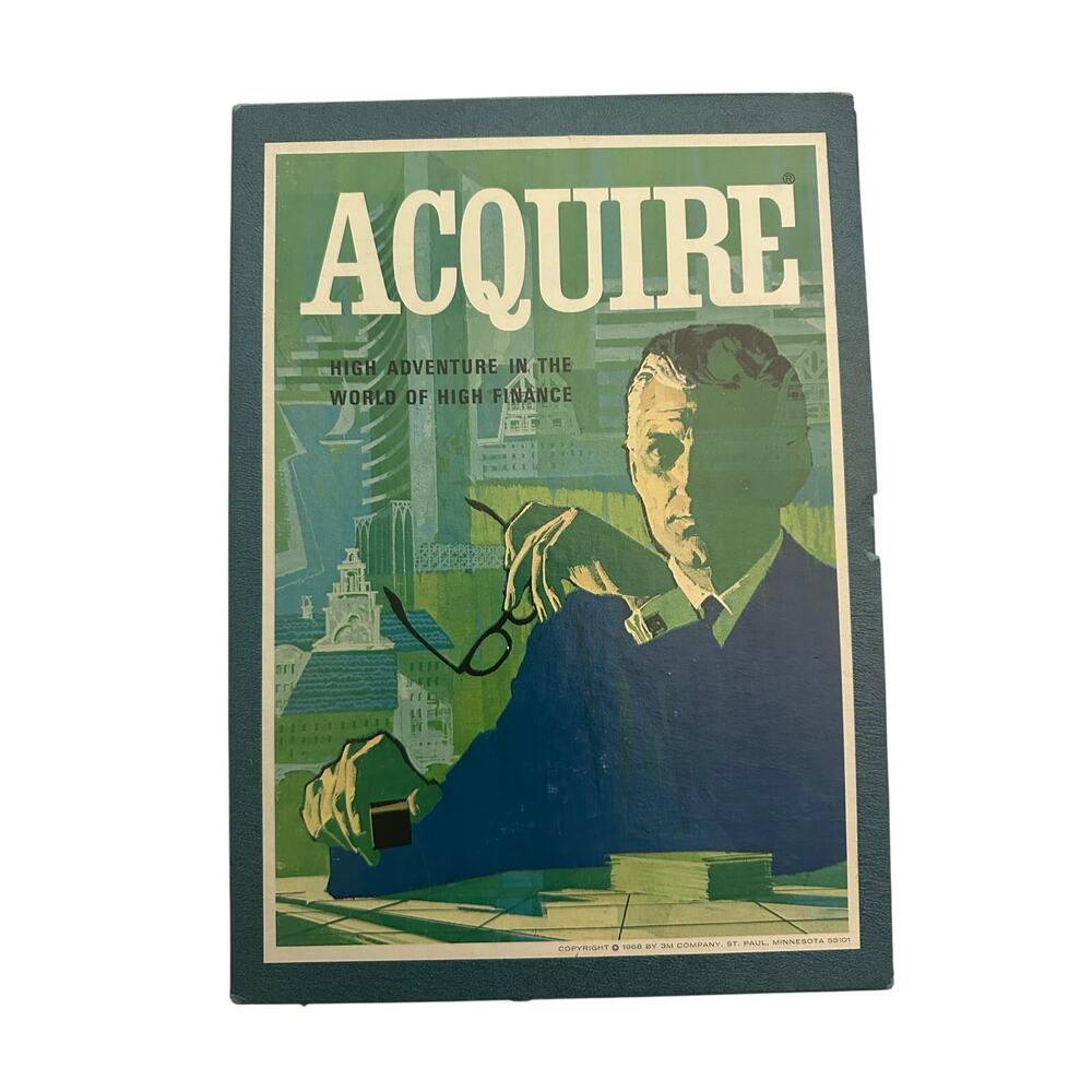 VTG Acquire Bookshelf Board Game 1968 3M Company
